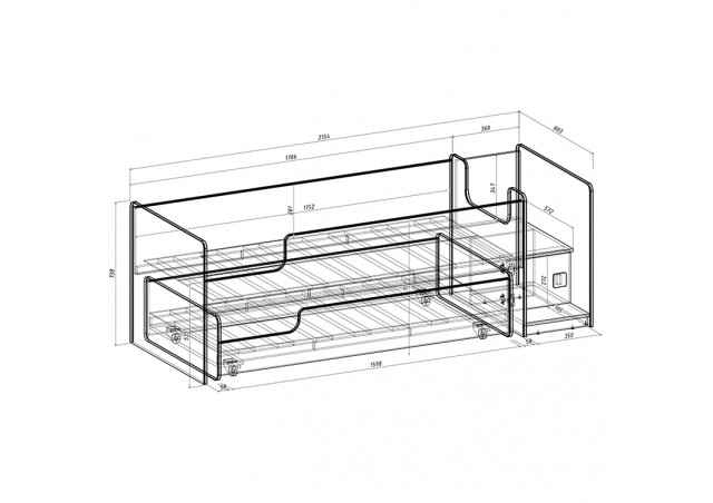 Детская выкатная кровать Легенда К302.41 в Красноперекопске